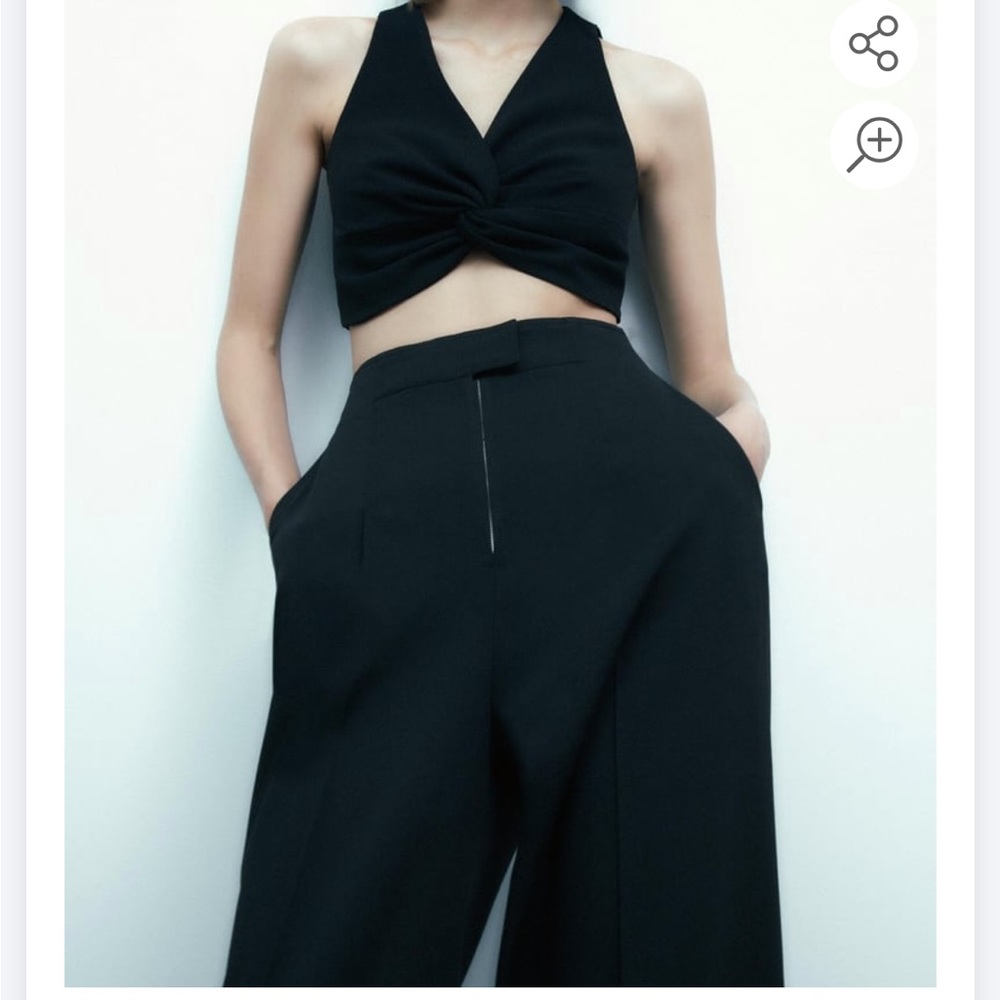 Zara wool blend pleated pants - Picture 8 of 11